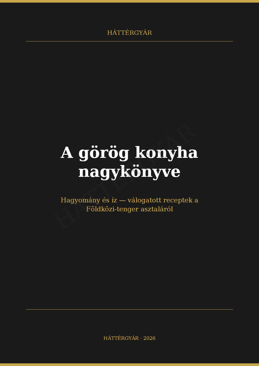 A görög konyha nagykönyve — mediterrán ízvilág borítója